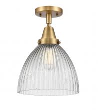  447-1C-BB-G222 - Seneca Falls - 1 Light - 10 inch - Brushed Brass - Flush Mount