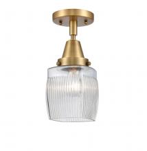  447-1C-BB-G302 - Colton - 1 Light - 6 inch - Brushed Brass - Flush Mount