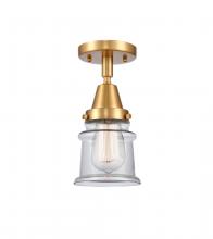  447-1C-SG-G182S - Canton - 1 Light - 6 inch - Satin Gold - Flush Mount