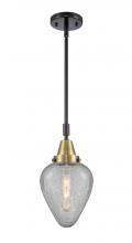  447-1S-BAB-G165 - Geneseo - 1 Light - 7 inch - Black Antique Brass - Mini Pendant