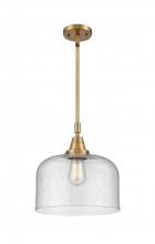  447-1S-BB-G74-L - Bell - 1 Light - 12 inch - Brushed Brass - Mini Pendant