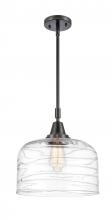  447-1S-BK-G713-L - Bell - 1 Light - 12 inch - Matte Black - Mini Pendant