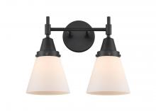  447-2W-BK-G61 - Cone - 2 Light - 15 inch - Matte Black - Bath Vanity Light