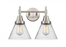  447-2W-SN-G44 - Cone - 2 Light - 17 inch - Satin Nickel - Bath Vanity Light