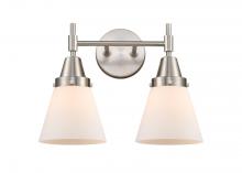  447-2W-SN-G61 - Cone - 2 Light - 15 inch - Satin Nickel - Bath Vanity Light