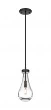  451-1P-BK-G451-5CL - Owego - 1 Light - 5 inch - Matte Black - Pendant