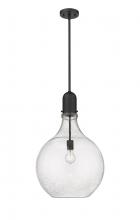  492-1S-BK-G584-16 - Amherst - 1 Light - 16 inch - Matte Black - Stem hung - Pendant