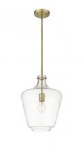  493-1S-BB-G502-12 - Norwalk - 1 Light - 12 inch - Brushed Brass - Stem hung - Mini Pendant