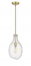  493-1S-SG-G554-9 - Norwalk - 1 Light - 9 inch - Satin Gold - Stem hung - Mini Pendant