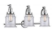  515-3W-PC-G182 - Canton - 3 Light - 28 inch - Polished Chrome - Bath Vanity Light