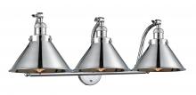  515-3W-PC-M10-PC - Briarcliff 3 Light Bath Vanity Light