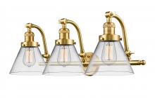  515-3W-SG-G42 - Cone - 3 Light - 28 inch - Satin Gold - Bath Vanity Light