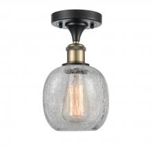  516-1C-BAB-G105 - Belfast - 1 Light - 6 inch - Black Antique Brass - Semi-Flush Mount