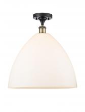  516-1C-BAB-GBD-161 - Bristol - 1 Light - 16 inch - Black Antique Brass - Semi-Flush Mount