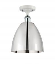  516-1C-WPC-MBD-9-PC - Bristol - 1 Light - 9 inch - White Polished Chrome - Semi-Flush Mount