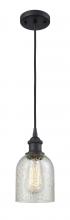  516-1P-BK-G259-LED - Caledonia - 1 Light - 5 inch - Matte Black - Cord hung - Mini Pendant