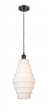  516-1P-OB-G671-8 - Cascade - 1 Light - 8 inch - Oil Rubbed Bronze - Cord hung - Mini Pendant