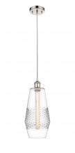  516-1P-PN-G682-7 - Windham - 1 Light - 7 inch - Polished Nickel - Cord hung - Mini Pendant