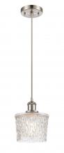  516-1P-SN-G402 - Niagara - 1 Light - 7 inch - Brushed Satin Nickel - Cord hung - Mini Pendant