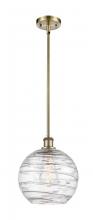  516-1S-AB-G1213-10 - Athens Deco Swirl - 1 Light - 10 inch - Antique Brass - Mini Pendant