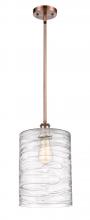  516-1S-AC-G1113-L - Cobbleskill - 1 Light - 9 inch - Antique Copper - Mini Pendant