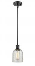  516-1S-BK-G259 - Caledonia - 1 Light - 5 inch - Matte Black - Mini Pendant