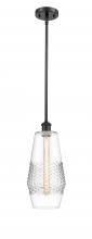  516-1S-BK-G682-7 - Windham - 1 Light - 7 inch - Matte Black - Mini Pendant