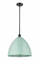  516-1S-BK-MBD-16-SF - Plymouth - 1 Light - 16 inch - Matte Black - Pendant