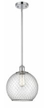  516-1S-PC-G122-10CBK - Farmhouse Chicken Wire - 1 Light - 10 inch - Polished Chrome - Mini Pendant