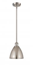  516-1S-SN-MBD-75-SN - Bristol - 1 Light - 8 inch - Brushed Satin Nickel - Pendant