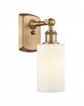  516-1W-BB-G801 - Clymer - 1 Light - 4 inch - Brushed Brass - Sconce