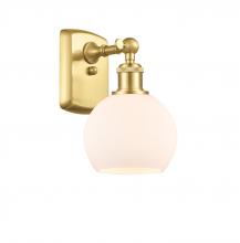  516-1W-SG-G121-6 - Athens - 1 Light - 6 inch - Satin Gold - Sconce