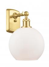  516-1W-SG-G121-8 - Athens - 1 Light - 8 inch - Satin Gold - Sconce