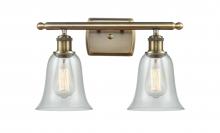  516-2W-AB-G2812 - Hanover - 2 Light - 16 inch - Antique Brass - Bath Vanity Light