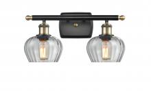  516-2W-BAB-G92 - Fenton - 2 Light - 17 inch - Black Antique Brass - Bath Vanity Light