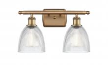  516-2W-BB-G382 - Castile - 2 Light - 16 inch - Brushed Brass - Bath Vanity Light