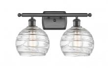  516-2W-OB-G1213-8 - Athens Deco Swirl - 2 Light - 18 inch - Oil Rubbed Bronze - Bath Vanity Light