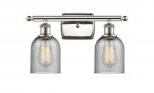  516-2W-PN-G257 - Caledonia - 2 Light - 15 inch - Polished Nickel - Bath Vanity Light