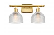  516-2W-SG-G412 - Dayton - 2 Light - 16 inch - Satin Gold - Bath Vanity Light