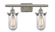  516-2W-SN-232-CL - Kingsbury - 2 Light - 14 inch - Brushed Satin Nickel - Bath Vanity Light