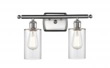 Innovations Lighting 516-2W-SN-G802 - Clymer - 2 Light - 14 inch - Brushed Satin Nickel - Bath Vanity Light