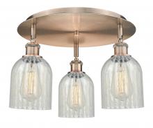  516-3C-AC-G2511 - Caledonia - 3 Light - 17 inch - Antique Copper - Flush Mount