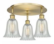  516-3C-BB-G2811 - Hanover - 3 Light - 18 inch - Brushed Brass - Flush Mount