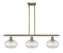  516-3I-AB-G555-8CL - Ithaca - 3 Light - 36 inch - Antique Brass - Cord hung - Island Light