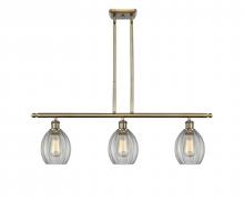  516-3I-AB-G82 - Eaton - 3 Light - 36 inch - Antique Brass - Cord hung - Island Light