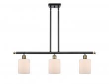  516-3I-BAB-G111 - Cobbleskill - 3 Light - 36 inch - Black Antique Brass - Cord hung - Island Light