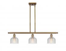  516-3I-BB-G412 - Dayton - 3 Light - 36 inch - Brushed Brass - Cord hung - Island Light