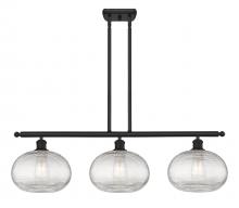  516-3I-BK-G555-10CL - Ithaca - 3 Light - 37 inch - Matte Black - Cord hung - Island Light