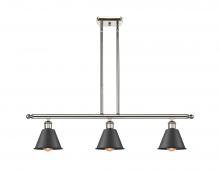  516-3I-PN-M8-BK - Smithfield - 3 Light - 36 inch - Polished Nickel - Cord hung - Island Light