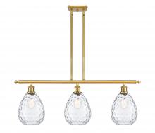 Innovations Lighting 516-3I-SG-G372 - Waverly - 3 Light - 36 inch - Satin Gold - Cord hung - Island Light